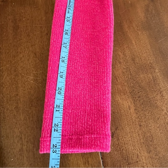 Lush Heathered Hot Pink Faux Wrap Sweater Dress, Size Small. - Picture 11 of 13